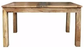 HINA 180x90 cm kinyitható étkezőasztal, tömör mangófa