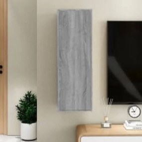 Szürke sonoma színű szerelt fa tv-szekrény 30,5 x 30 x 90 cm