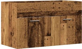 vidaXL antik fa színű szerelt fa mosdószekrény 80 x 38,5 x 46 cm