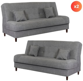 Zestaw 2x Sofa NEPAL Szara