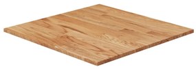 világosbarna kezelt tömör tölgyfa négyzet asztallap 60x60x1,5cm