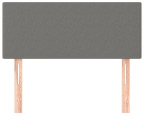 sötétszürke szövet fejtámla 100x5x78/88 cm