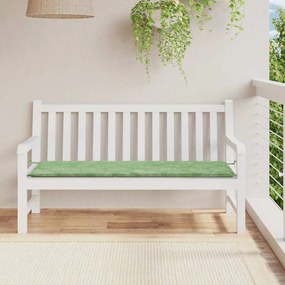 levélmintás oxford szövet kerti padpárna 150x50x4 cm