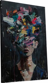 Vászonkép Modern Színes divatos Nő otthon szoba nappali 70x100