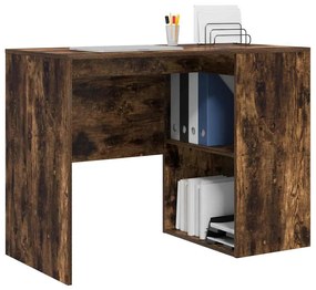 Íróasztal polcokkal Füstölt tölgy 102 x 50 x 75 cm Faanyag