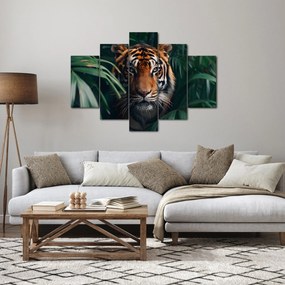 Kép - Egy tigris portréja a dzsungelben (150x105 cm)