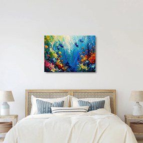 Üveg kép - A víz alatti világ festése (70x50 cm)