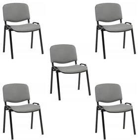 ISO New Tárgyalószék Szürke Irodaszék 5 Darab N