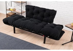 2 személyes kanapéágy Nitta - Fekete