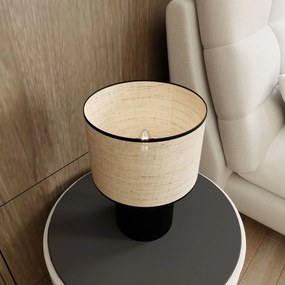 Emibig modern asztali lámpa aspen bézs fekete emi1324/ln1