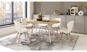 Bővíthető étkezőasztal ARTUR artisan tölgy/bézs