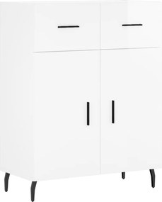 vidaXL magasfényű fehér szerelt fa tálalószekrény 69,5 x 34 x 90 cm