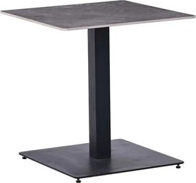 Bisztróasztal szürke márványhatású szinterezett kerámia lappal, 70×70 cm méretben RISTRETTO