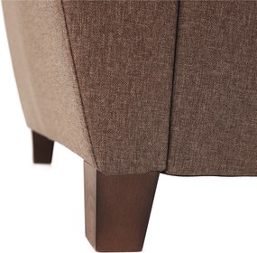 Fotel, sötétbézs, MILO