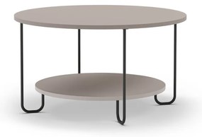 Szürke kerek dohányzóasztal ø 80 cm Tonka – Marckeric