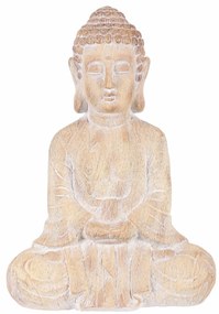 Ülő Buddha kerti dekoráció, magnézium, 38 x 21 x 54 cm