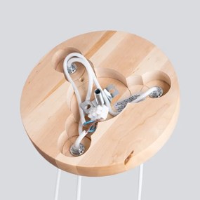 Sollux SL.1391 - Csillár zsinóron PEKKA 3xG9/8W/230V fehér