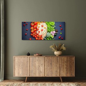 Kép - Zöldséggel teli asztal (120x50 cm)