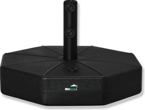 MaxxGarden Esernyőtartó állvány 28 kg-ig tölthető Fekete