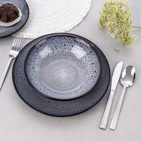 Ezüstszínű rozsdamentes acél evőeszköz készlet 24 db-os Bright – Orion