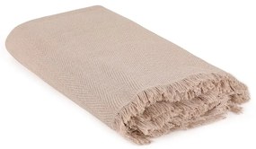 Barna újrahasznosított pamut ágytakaró 170x205 cm Merlin – Mijolnir
