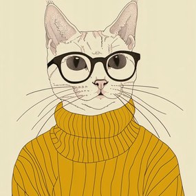 Poszter 40x40cm Intellektuális