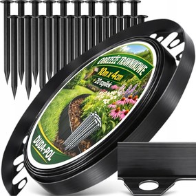 Kerti Gyepszegély Paliszád Magas Rugalmas 20 m 40 Horgony Hdpe