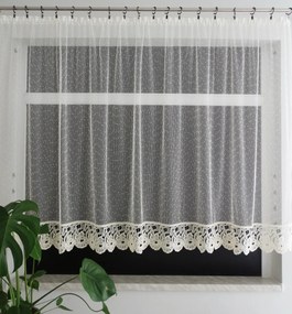 Mg Ecru Háló 06243 gipiurával 15cm 200x250cm varrott Erkély