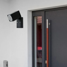 POLUX 303325 BOSTON Modern Kültéri Fali Lámpa Fekete GU10 IP44