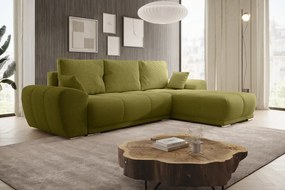 Univerzális ülőgarnitúra, olívazöld, KERIM ROH