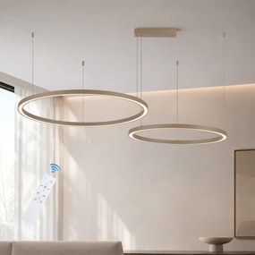 Brilagi - LED dimmelhető kábeles csillár PORTOFINO LED/98W/230V bézs + távirányító