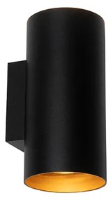 Okos fali lámpa fekete arannyal 2-lámpás, beleértve a Wi-Fi-s GU10-es izzókat - Sab