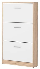 Cipőtároló (cipősszekrény) Nepo Plus 30 (szonoma tölgy + fehér) . 1098408