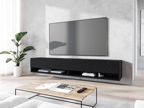 Függesztett TV szekrény Adenuk 140 MDF (fekete grafit + halcsont fekete) . 1106325