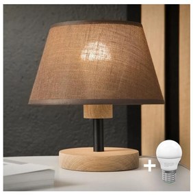 Brilagi - LED Asztali lámpa ANTHONY 1xE14/40W/230V tölgy/barna