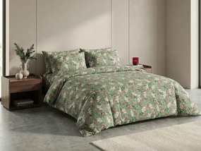 Flanel ágynemű PINEFLOR zöld Ágyneműhuzat mérete: 70 x 90 cm | 140 x 200 cm