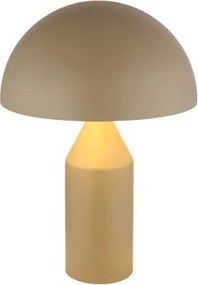 Globo 21030S Asztali lámpa, matt homokszínű fém, matt fehér, fekete PVC kábel, billenőkapcsoló a kábelen, ø: 280mm, M: 390mm, kábelhossz 1500mm, 2x E27 40W 230V izzók nélkül