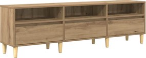 vidaXL TV szekrény fiókkal Artisan tölgy 150 x 30 x 45 cm Faanyag