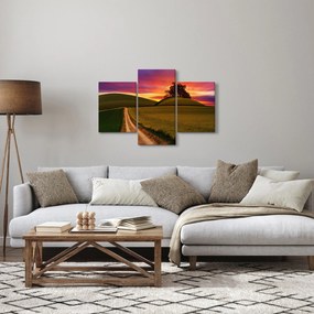 Mező és a színes ég képe (90x60 cm)