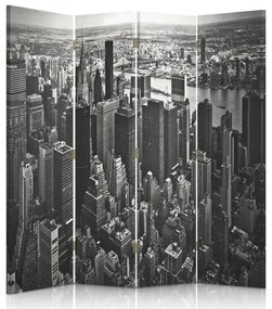 Gario Paraván Manhattan fekete-fehér színben Méret: 145 x 170 cm, Kivitelezés: Klasszikus paraván