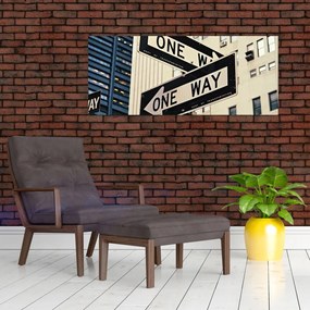 Kép - New York ONE WAY (120x50 cm)