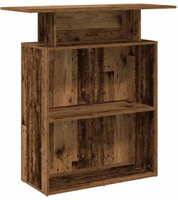 recepciós pult antik fa 100x40x104 cm szerelt fa
