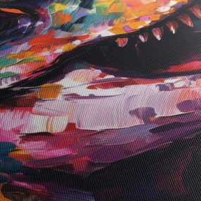 Kép - Dinoszaurusz, festészet (70x50 cm)