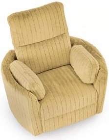 Pegas dönthető és forgatható fotel mustársárga