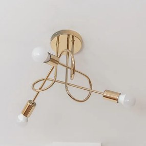 OXFORD felületre szerelt mennyezeti csillár 3xE27/15W/230V arany