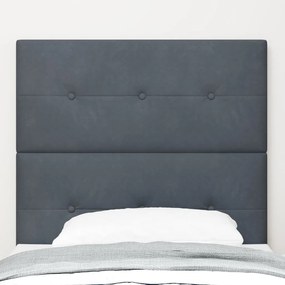 Fejtámla Gombos Teljesen Szürke 100 cm Bársony