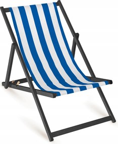 Kék Csíkos Kerti Napozóágy Összecsukható Napozóágy Fa Ajándék