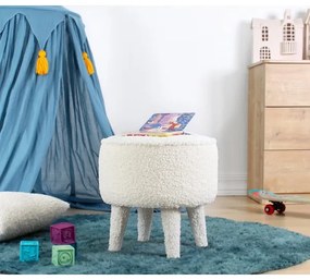 Puff PIXI, átmérő 38 cm, fehér