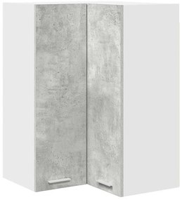Függő szekrény Riga Beton szürke és fehér 57 x 57 x 80 cm