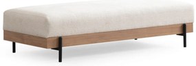 Eti Oak Pouffe White kárpitozott pad